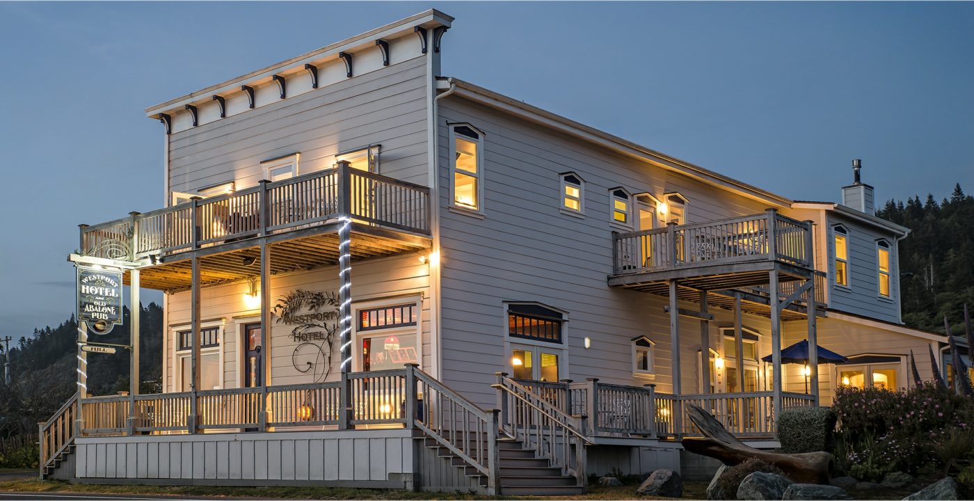 The Westport Hotel is the welcoming venue for Elope Mendocino's "Simply Westport" package.